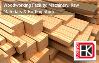 You are currently viewing Woodworking Facility: Machinery, Raw Materials & Rolling Stock