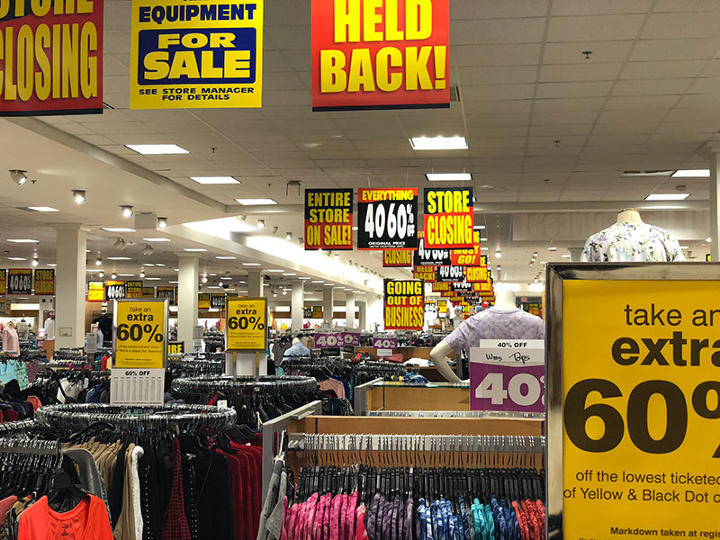 Retail Liquidation Signage